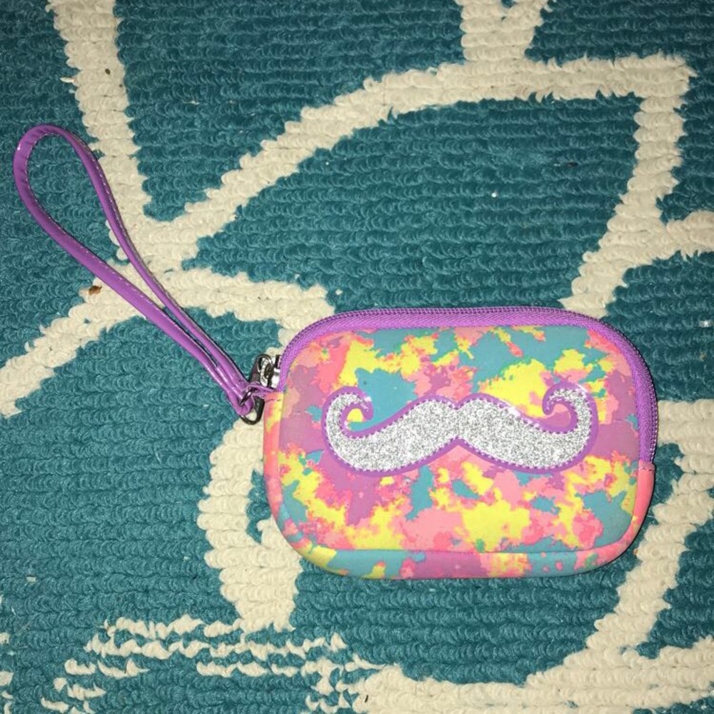 Splatter Paint Mustahe Wallet/Wristlet